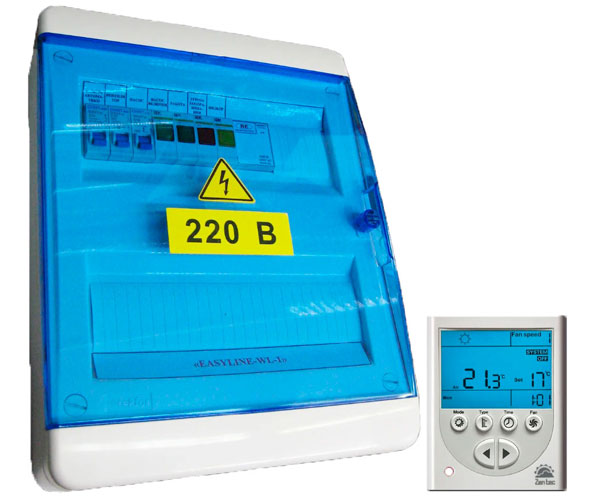 Шкаф управления вентиляционной установкой с водяным нагревателем EASYLINE WS-3-3/6.5