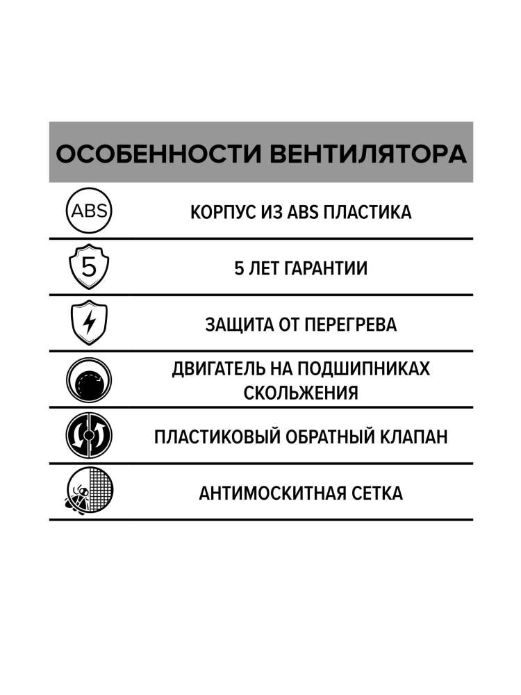 Вентилятор накладной E D150 сетка обратный клапан ERA