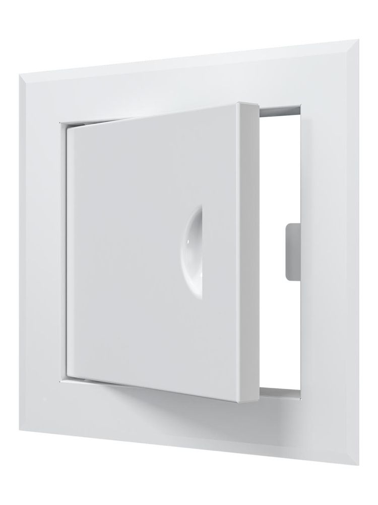 Люк ревизионный ЛТМ фланец 150х150 ручка магнит 210х210 окрашенная сталь EVECS